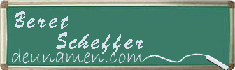Beret Scheffer Visitenkarte